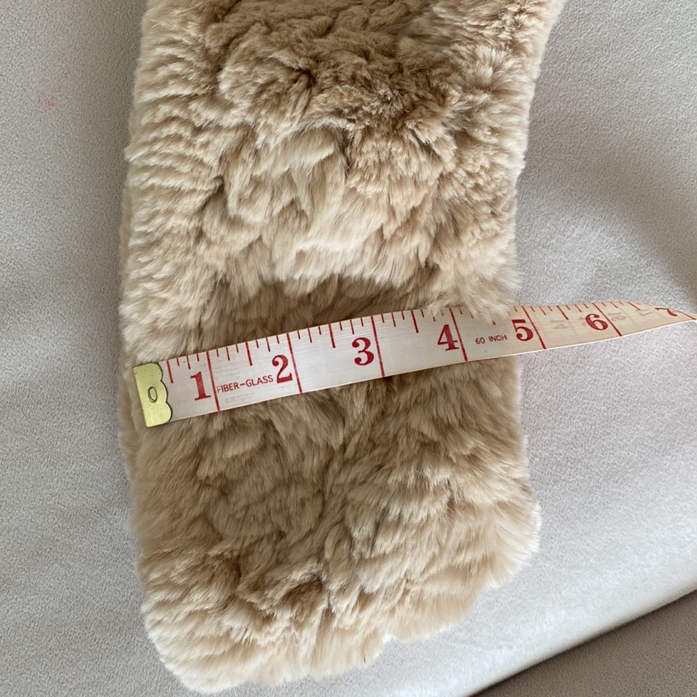 Dena head wrap Genuine Rex Rabbit Fur - Picture 5 of 5